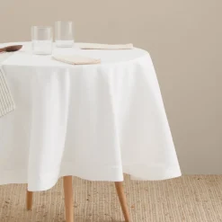 Mantel liso redondo con vainica Clarur