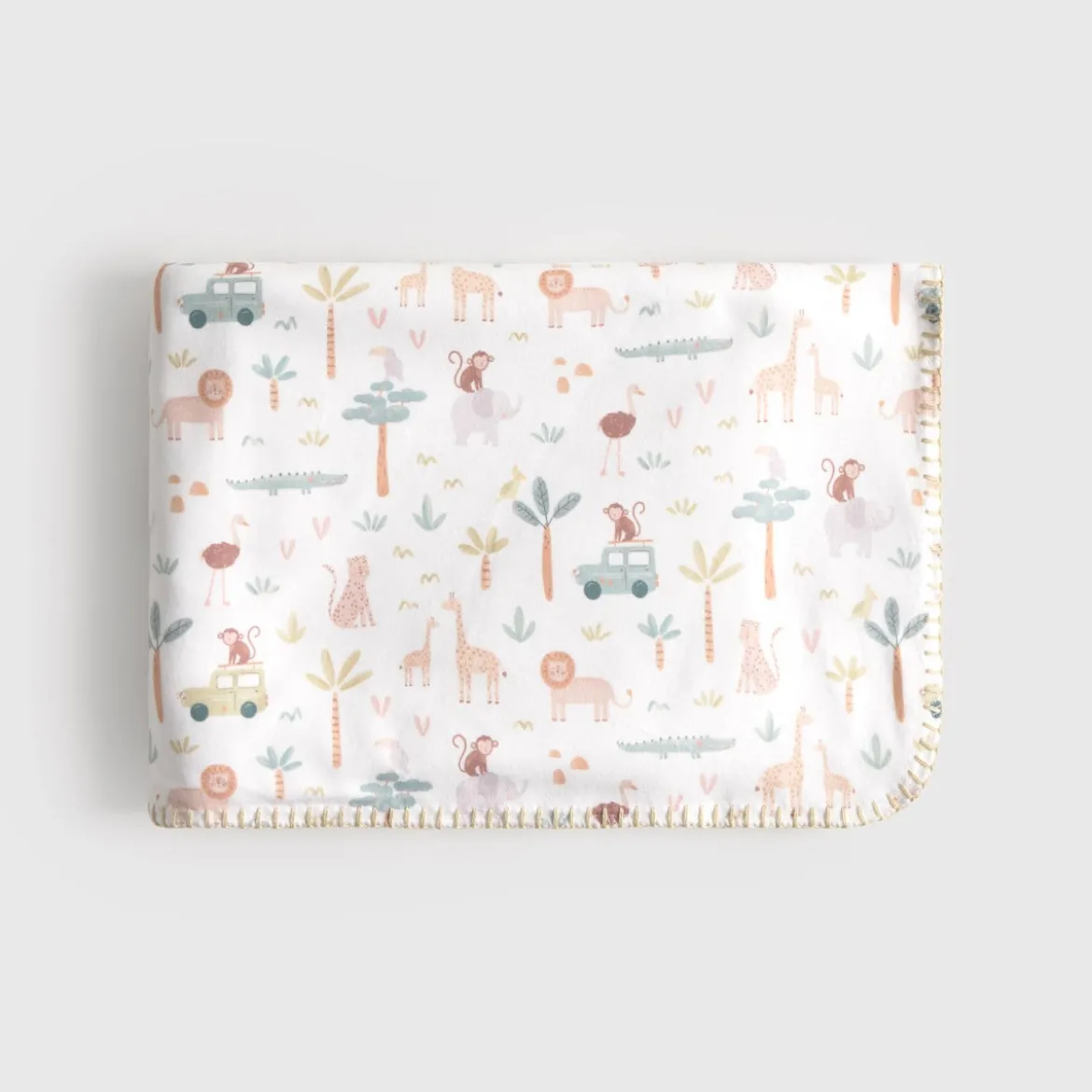 Mantita polar infantil estampado jungla