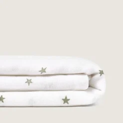 Muselina de algodón con estampado estrellas Gastel
