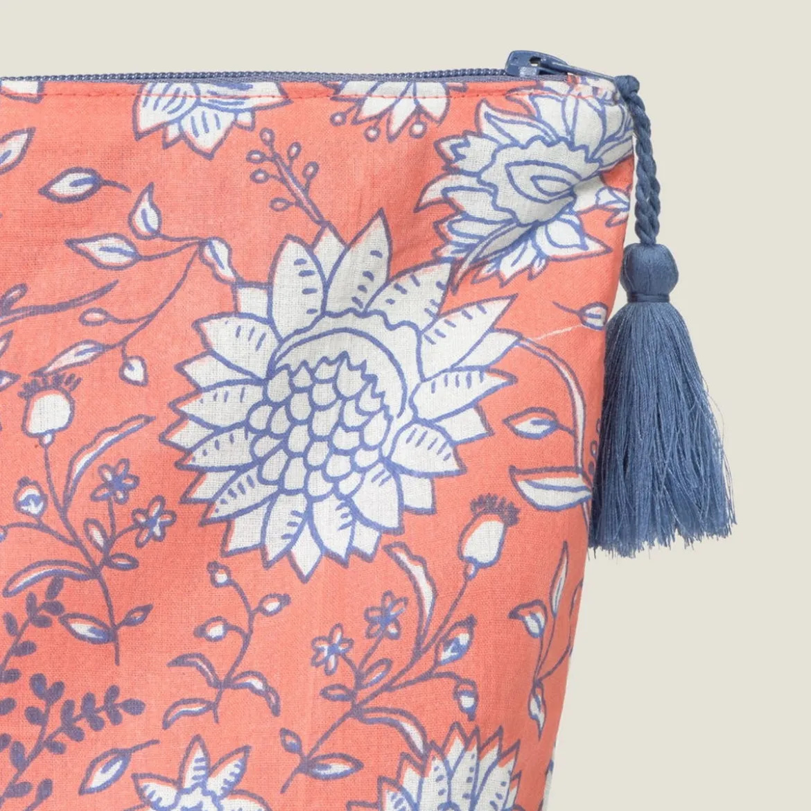 Neceser floral de algodón Kenze