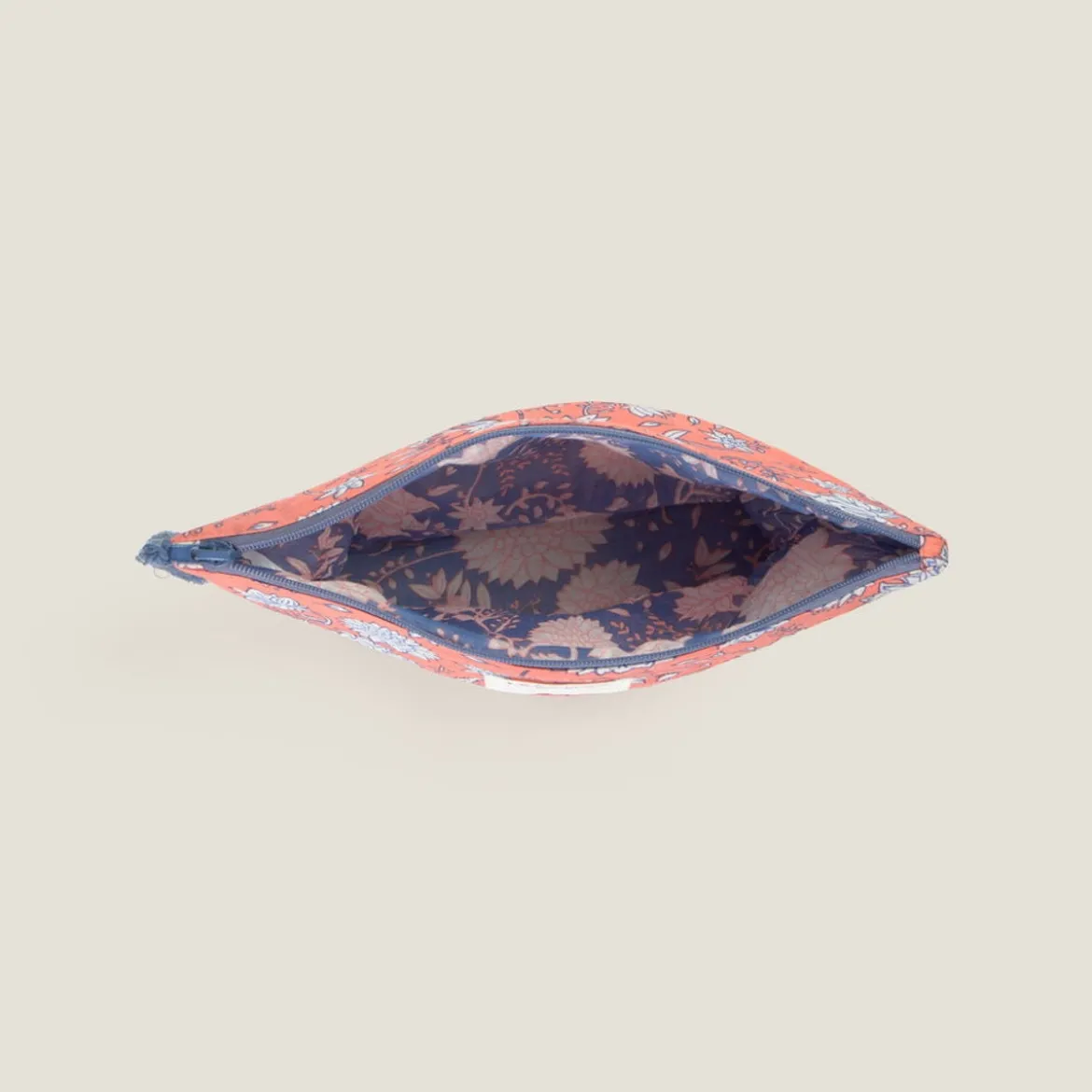 Neceser floral de algodón Kenze