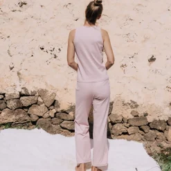 Pantalón de punto de algodón con lazo Vega