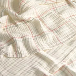 Plaid algodón gasa Mucua