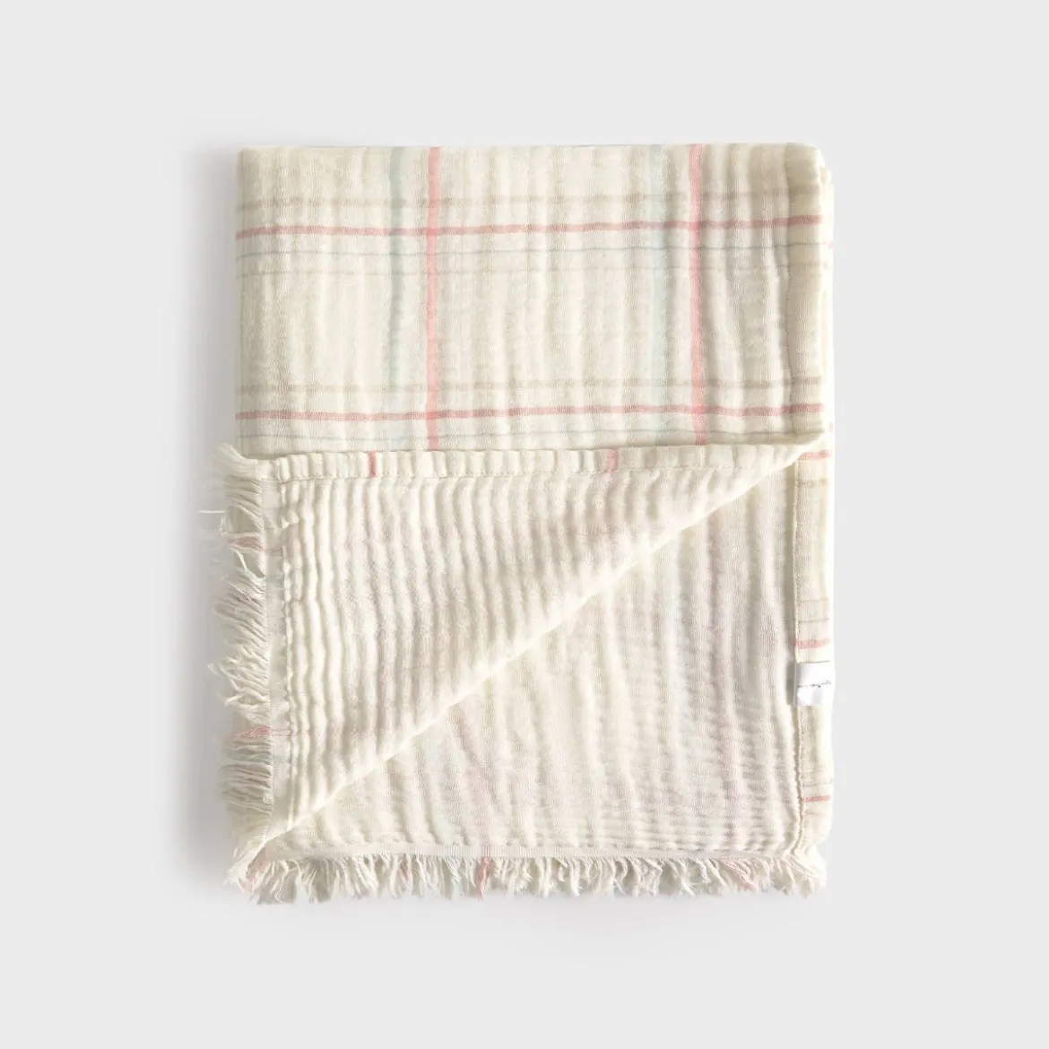 Plaid algodón gasa Mucua