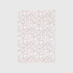 Plaid con flores y flecos decorativos Lapla