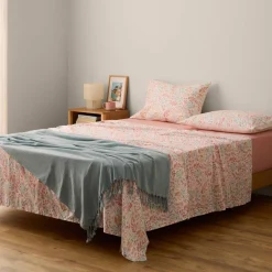 Sábana encimera algodón percal 180 hilos floral Folio