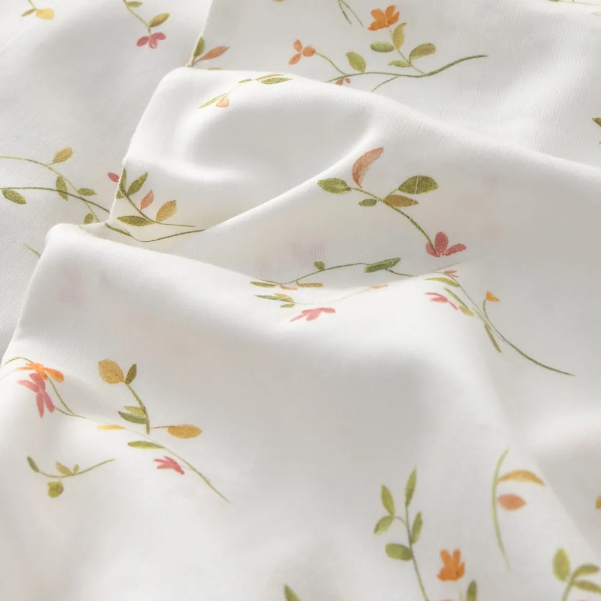Sábana encimera algodón satén 180 hilos estampado floral Lasusa
