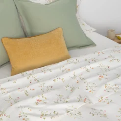 Sábana encimera algodón satén 180 hilos estampado floral Lasusa