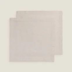 Set de 2 servilletas de algodón con vainica Claru