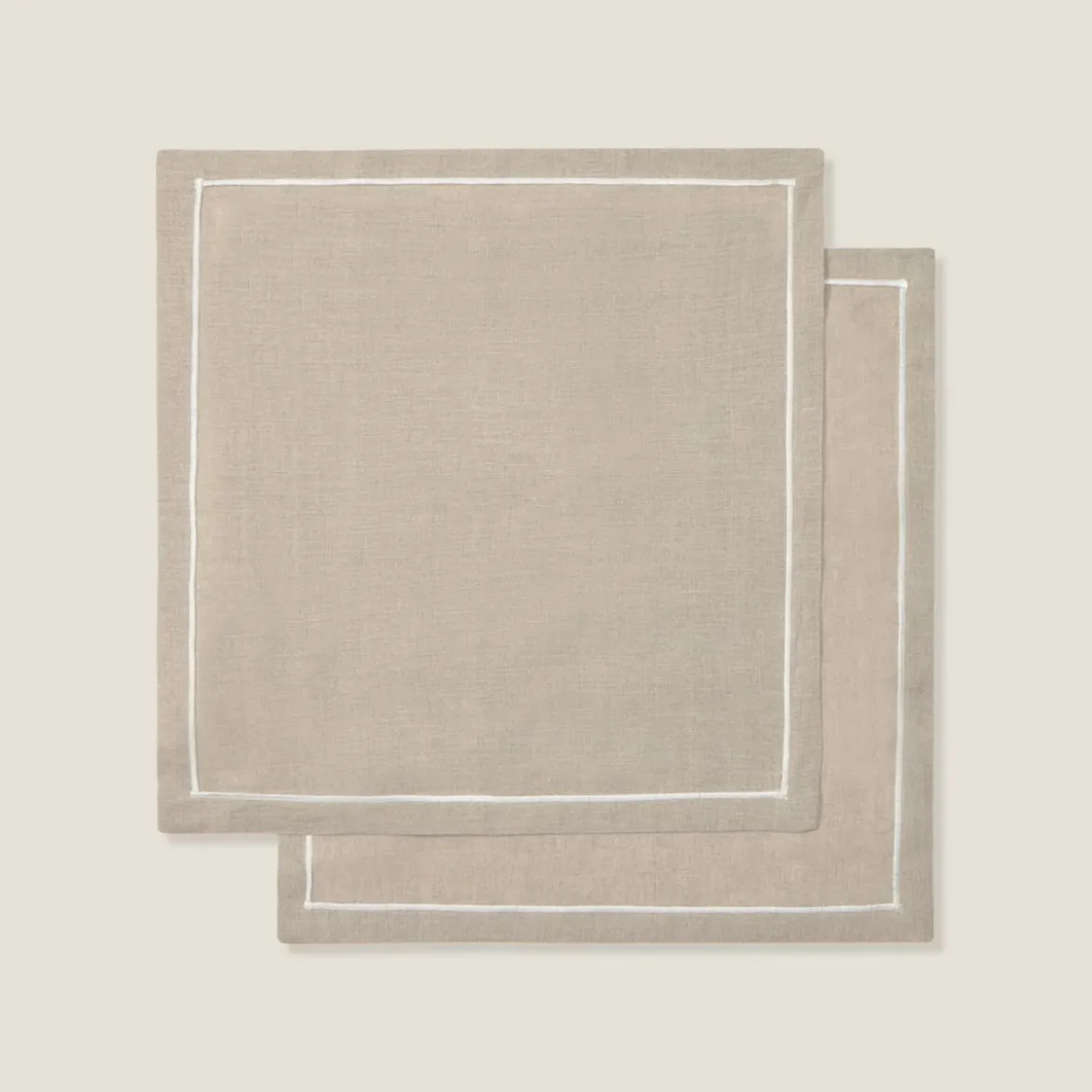 Set de 2 servilletas de lino natural Lin