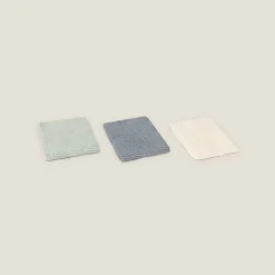 Set de 3 toallitas de algodón orgánico multiusos Carusi