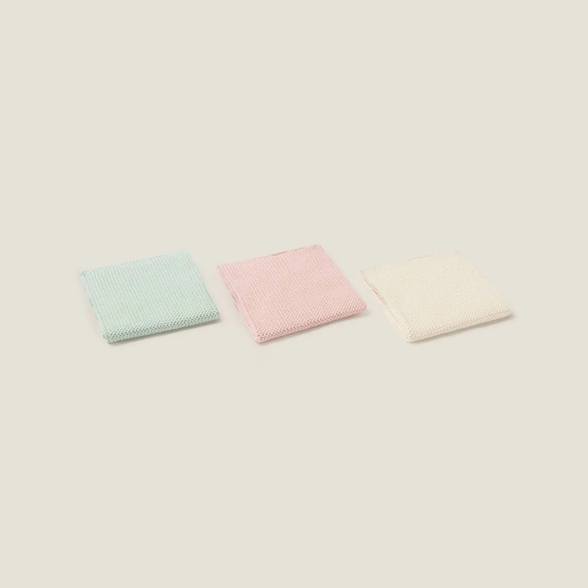 Set de 3 toallitas de algodón orgánico multiusos Carusi