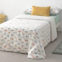 Set funda nórdica algodón percal 180 hilos aviones Trelo