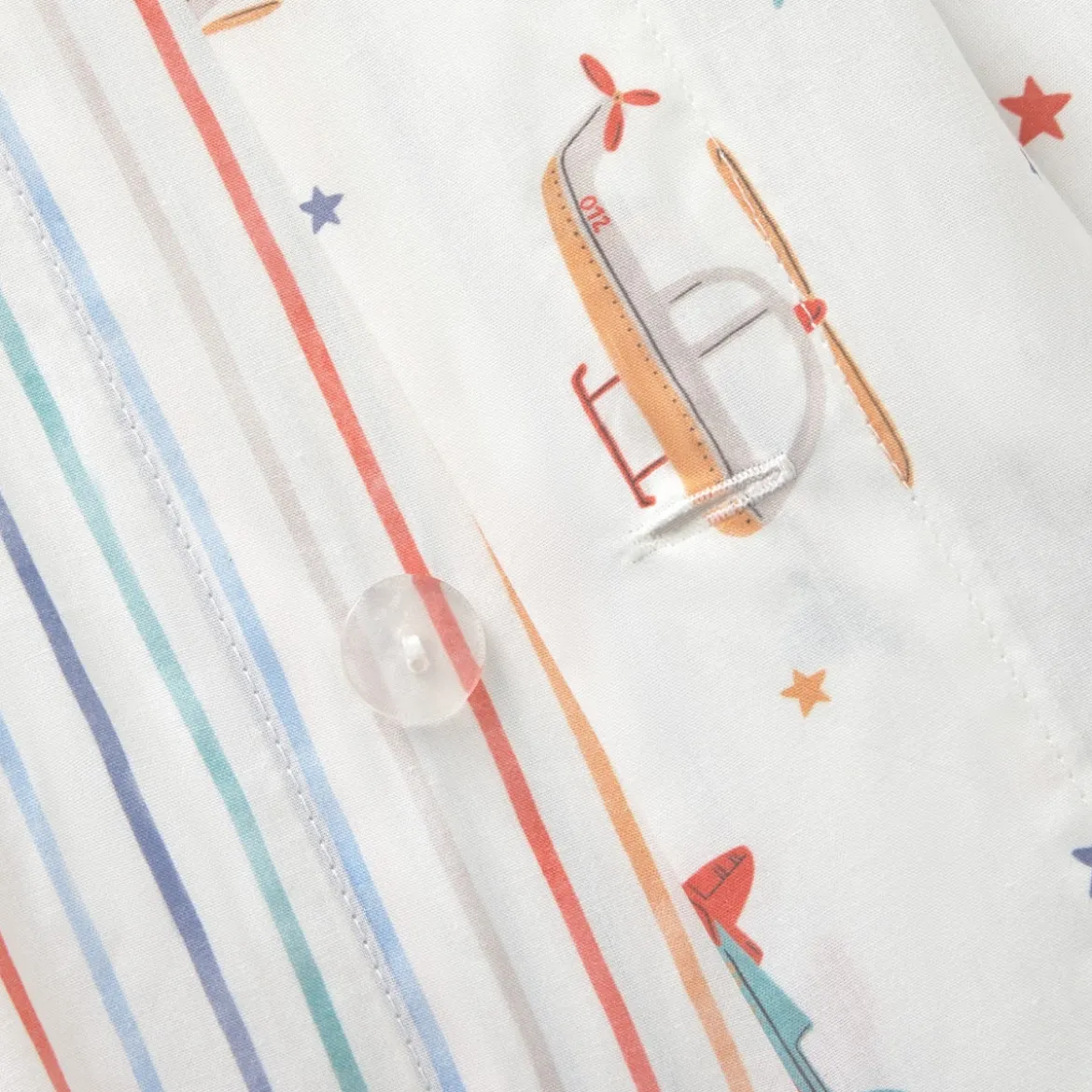 Set funda nórdica algodón percal 180 hilos aviones Trelo