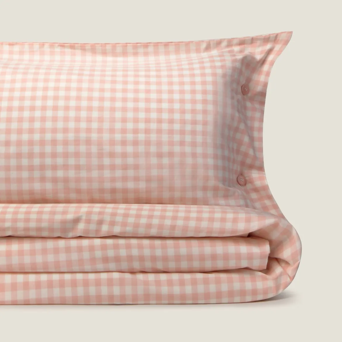 Set funda nórdica algodón percal 180 hilos cuadros vichy Kimcuad