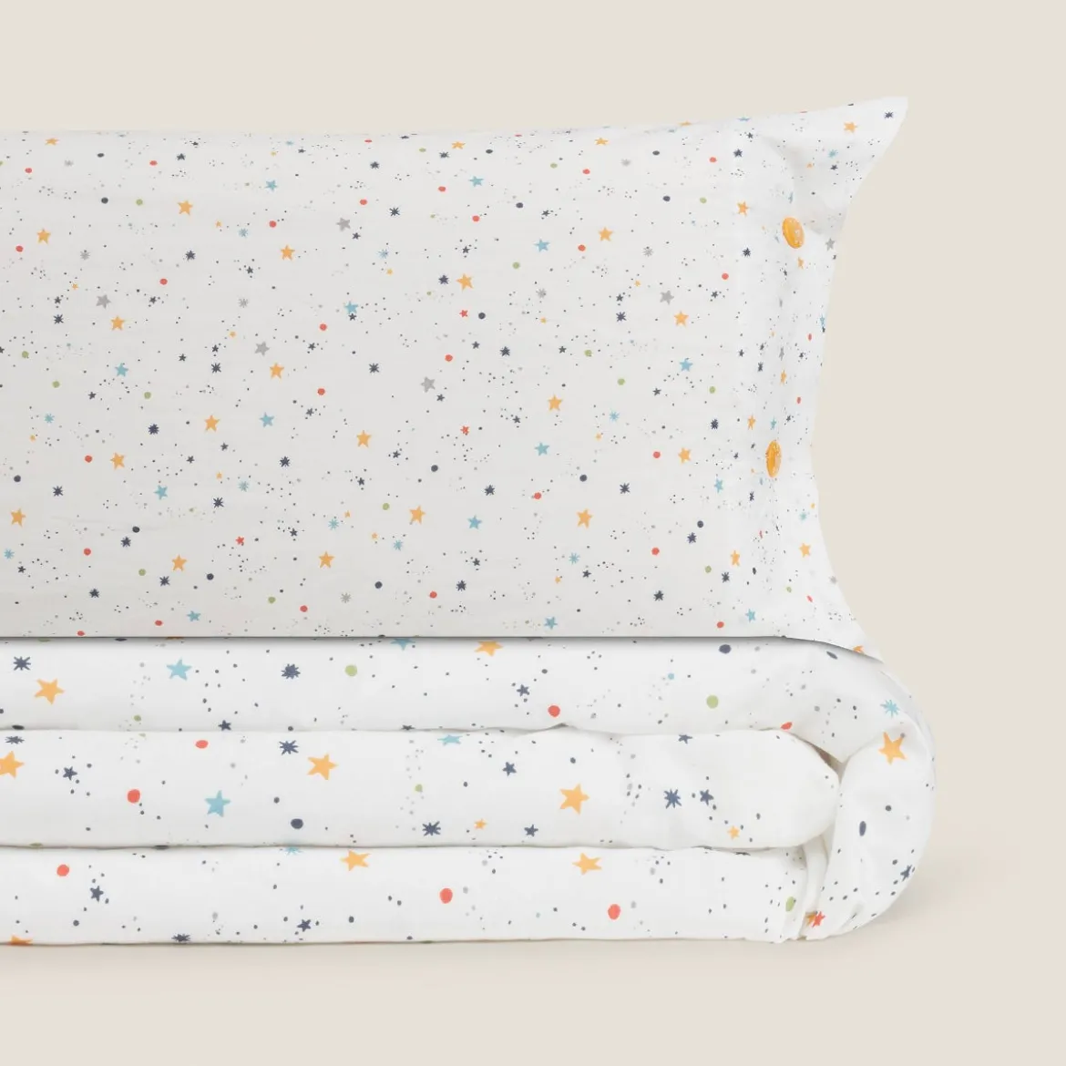 Set funda nórdica algodón percal 180 hilos estrellas Starti