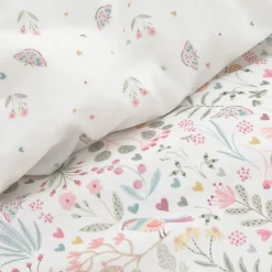 Set funda nórdica algodón percal 180 hilos floral Sibel