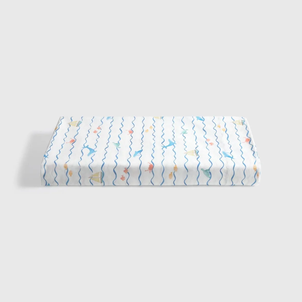 Set sábana algodónpercal 180 hilos olas