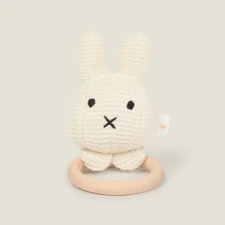 Sonajero de tricot de algodón orgánico conejo Cuquis