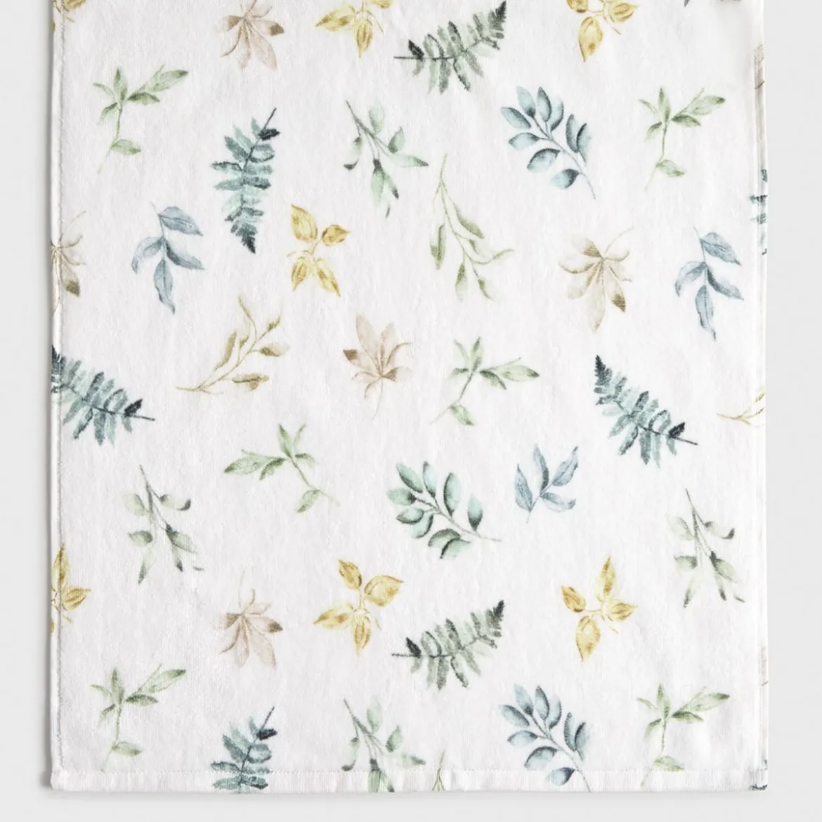 Toalla de baño algodón estampado hojas Foloto