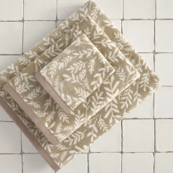 Toalla de baño algodón jacquard floral Homle