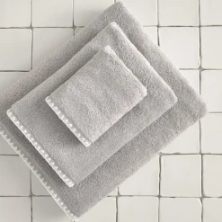 Toalla de baño algodón pespunte decorativo Unimax