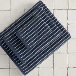 Toalla de baño algodón rayas Nilora