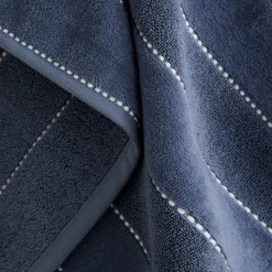 Toalla de baño algodón velour rayas Meto