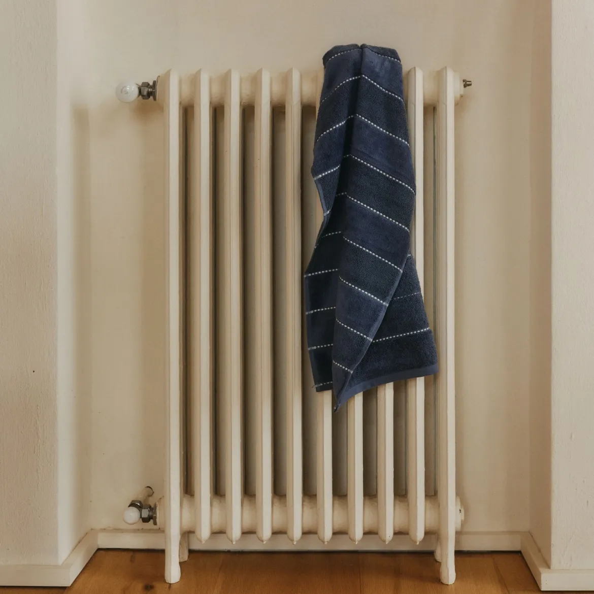 Toalla de baño algodón velour rayas Meto