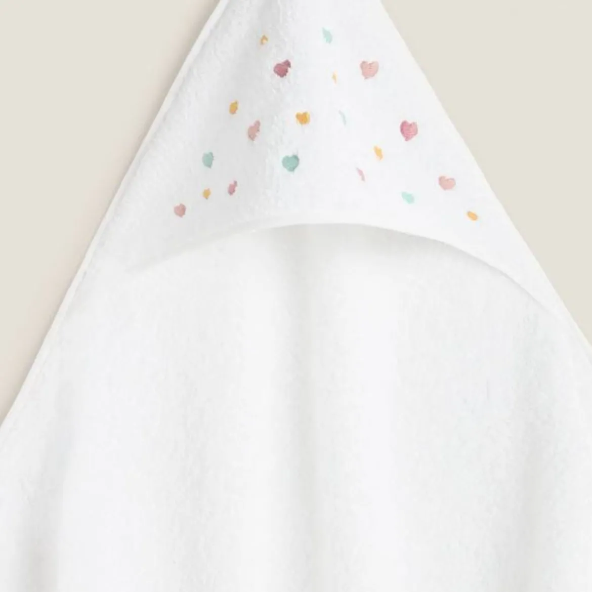 Toalla de baño con capucha corazones Cuoriti