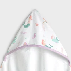 Toalla de baño con capucha sirenas