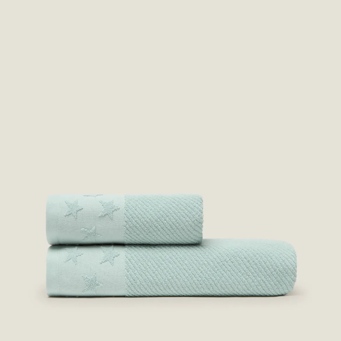 Toalla de baño rizo de algodón con estrellasCatara