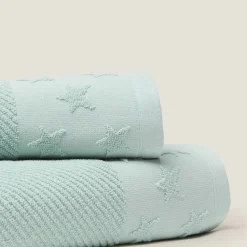 Toalla de baño rizo de algodón con estrellasCatara