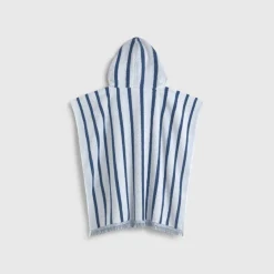 Toalla poncho algodón con rayas Pris
