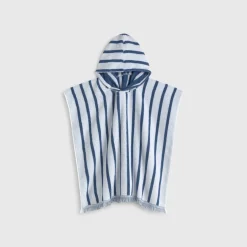 Toalla poncho algodón con rayas Pris